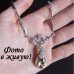 Ювелирная подвеска Змея в кристаллах