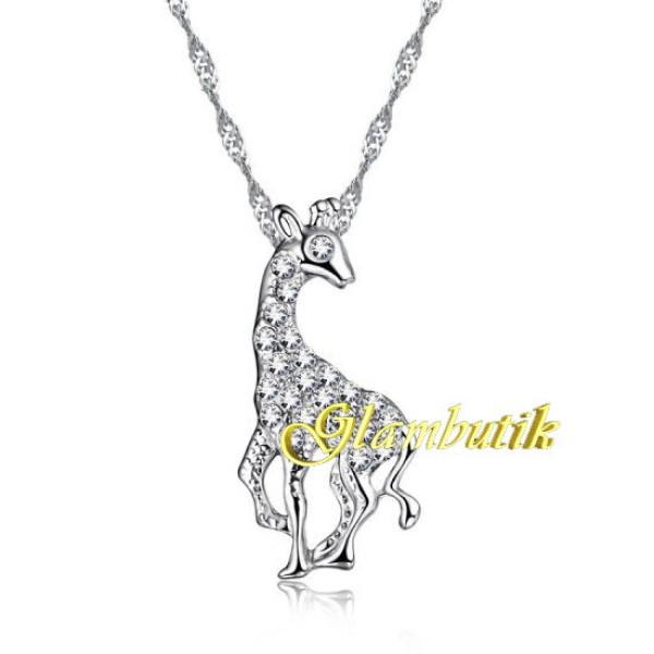 Подвеска Жираф Swarovski-style