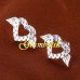 Серьги Сердце на крыльях Tiffany-style