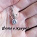 Подвеска в серебре Лисичка с цирконом