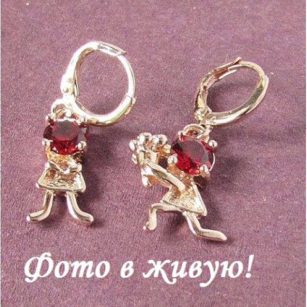 Сережки Chopard Побачення у гранаті – 1611