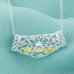 Подвеска на цепи Tiffany Ажур бабочки