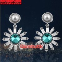 Серьги Swarovski-style Верия