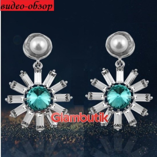 Серьги Swarovski-style Верия