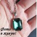Стальной кулон с кристаллом Али