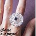 Кольцо в стиле Tiffany Снежная романтика