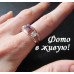 Кольцо в стиле Chopard Фиолетовое трио
