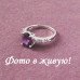 Ювелирное кольцо с топазом Мерцание