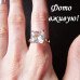Позолоченное кольцо Кристалл