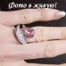Кольцо SWAROVSKI Ферия розовая 