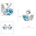 Ювелирные серьги Swarovski Лебеди Авги