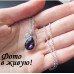 Комплект в стиле Swarovski Деби фиолет 