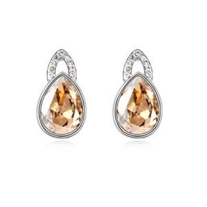 Ювелирные серьги Swarovski Деби шампань