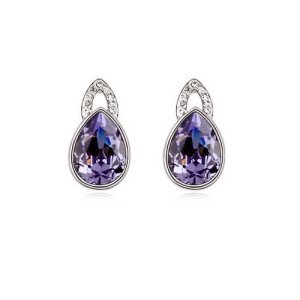 Ювелирные серьги Swarovski Деби фиолет