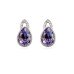 Комплект в стиле Swarovski Деби фиолет 