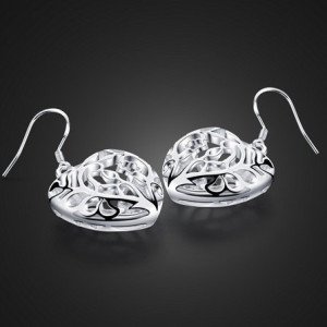 Сережки Ажурні серця Tiffany