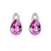 Комплект в стиле Swarovski Деби малиновое