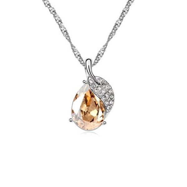 Подвеска SWAROVSKI Кристалл с листиком