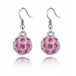 Ювелирные серьги Swarovski Волшебство розовое