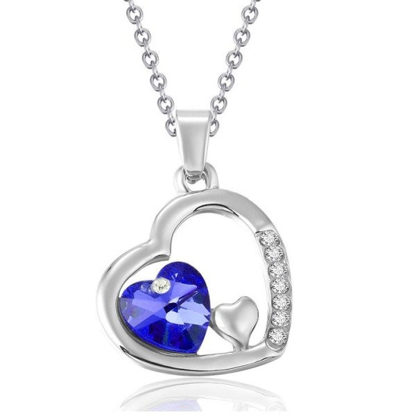 Подвеска SWAROVSKI Сердце в романтике синее