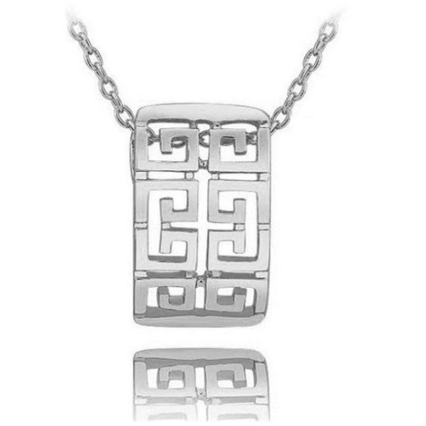 Золотая подвеска Chanel Greece белая