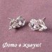 Ювелирные серьги Swarovski Цветочек