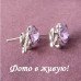 Ювелирные серьги Swarovski Цветочек