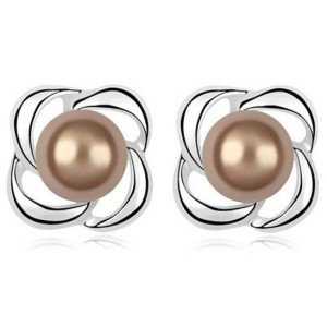 Серьги CHANEL Жемчужинки Невия платина