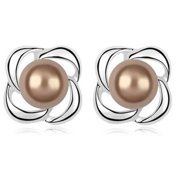 Серьги CHANEL Жемчужинки Невия платина