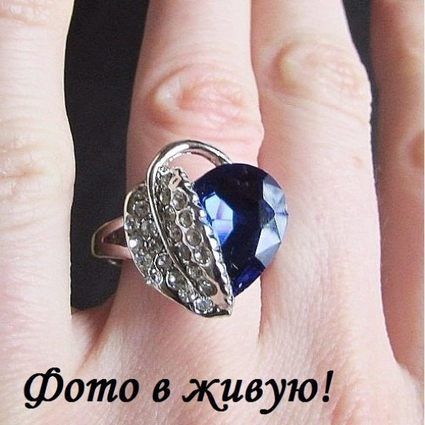 Кольцо SWAROVSKI Кристалл с листиком