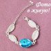 Браслет SWAROVSKI Листики с кристаллом