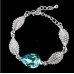 Браслет SWAROVSKI Листики с кристаллом