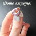 Кольцо SWAROVSKI Соединенные сердца roz