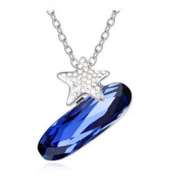 Подвеска SWAROVSKI Звезда sapfir