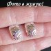 Серебрённые серьги Middle