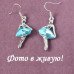 Серьги Балерина в голубой пачке Swarovski