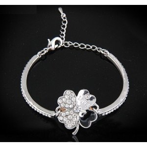 Браслет SWAROVSKI Роскошь клевера белая