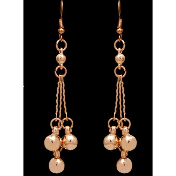 Изысканные серьги Золотые шарики – Glambutik