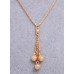Изысканная подвеска на цепи Золотые шарики – Glambutik