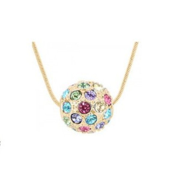 Золоченная подвеска Swarovski Эмилия