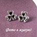Серьги ювелирные Цветочки