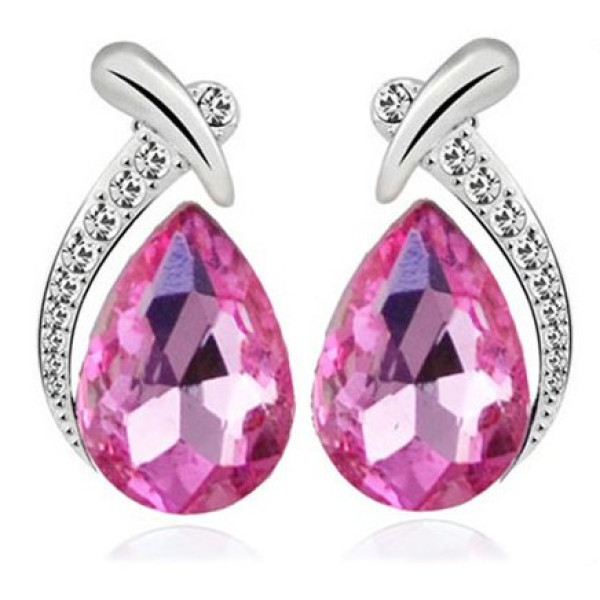 Ювелирные серьги Swarovski Tereza roz