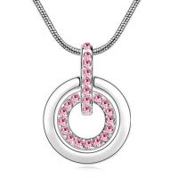 Подвеска SWAROVSKI Сьюи розовая