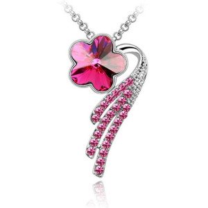 Подвеска SWAROVSKI Созвездие цветка малиновое