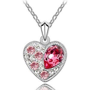 Подвеска SWAROVSKI Любовь Лили розовая