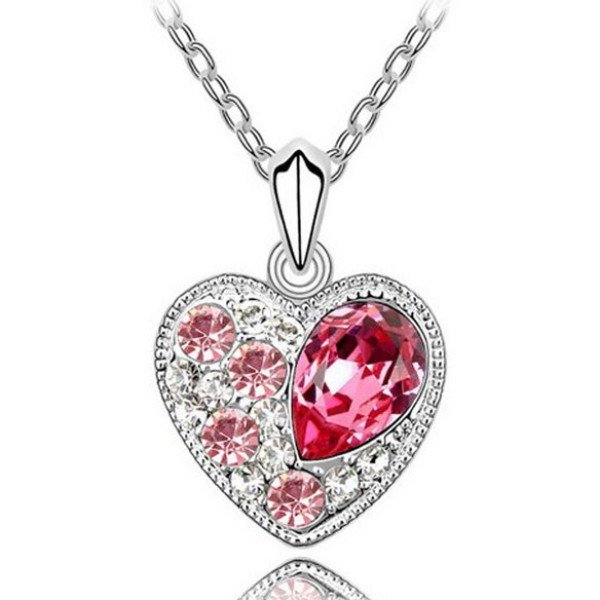 Подвеска SWAROVSKI Любовь Лили розовая