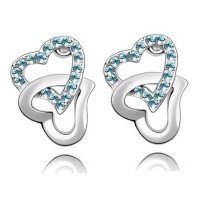 Ювелирные серьги Swarovski Аннет голубые