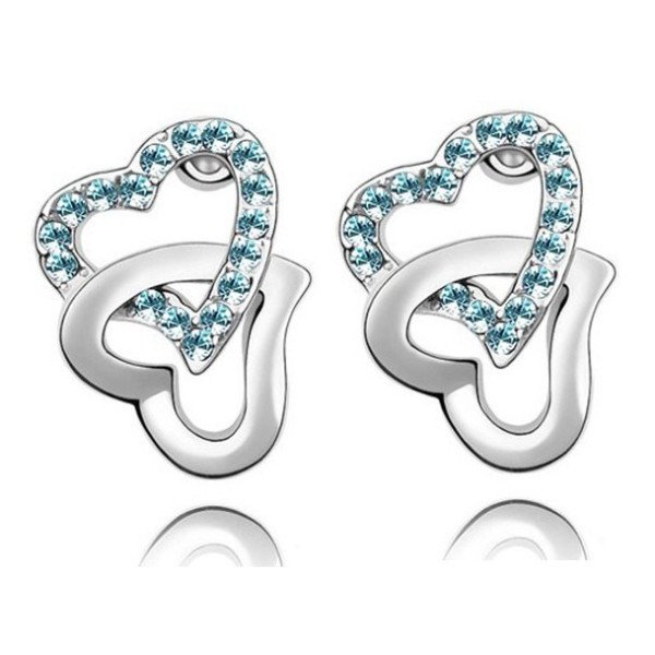 Ювелирные серьги Swarovski Аннет голубые