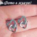 Ювелирные серьги Swarovski Аннет голубые