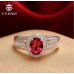 Серебрённое кольцо Мэри граната
